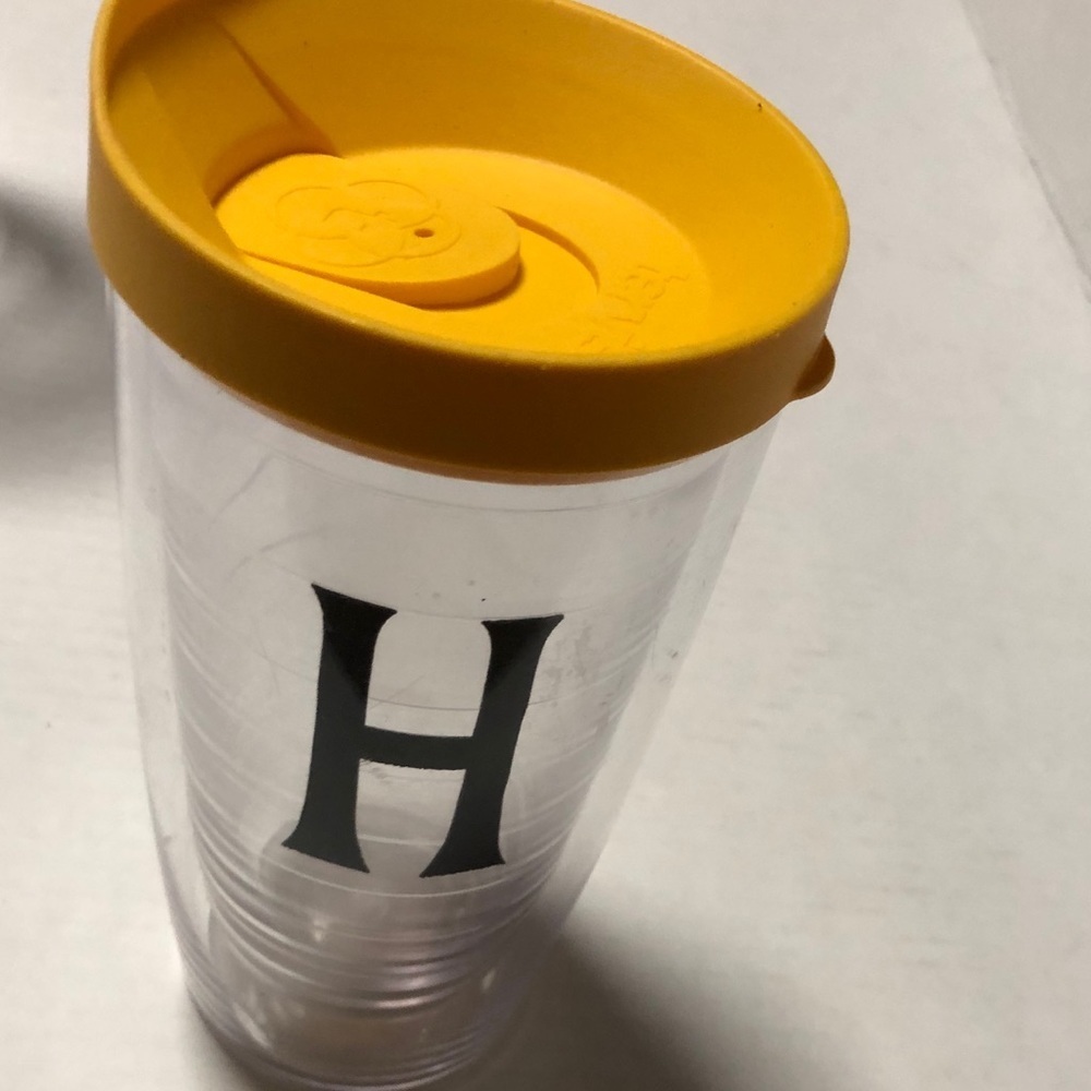 𝅺Tervis initial “H” monogram 16 oz tumbler cup lid